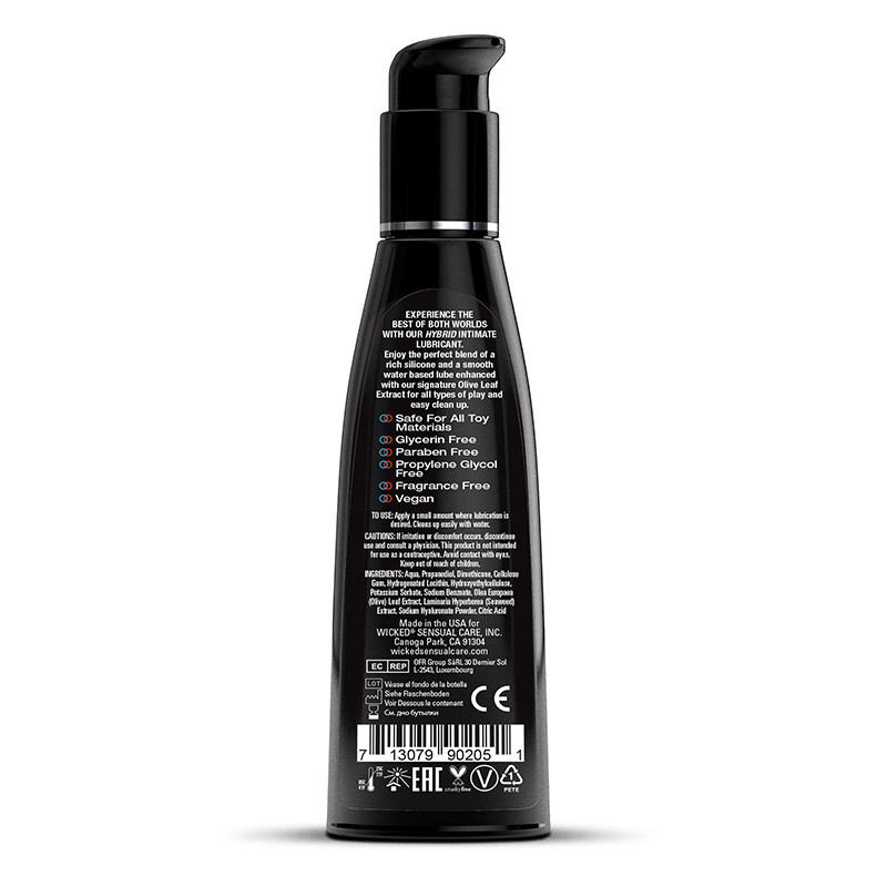 Wicked Hybrid Lubricant 4 oz. - Back