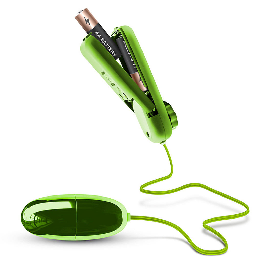 Lime Green Pop Egg Power Bullet - Batteries