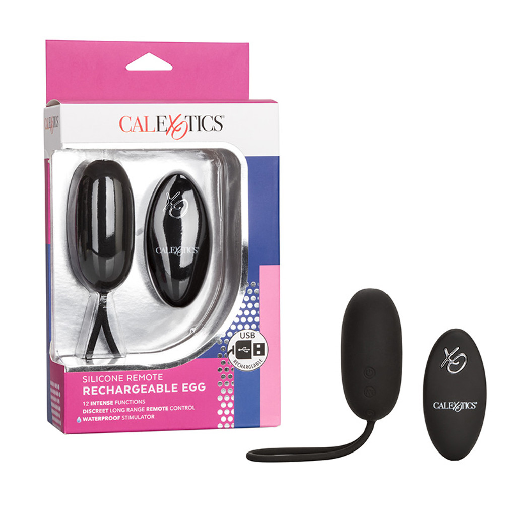 CalExotics Silicone Remote Rechargeable Egg - Combo