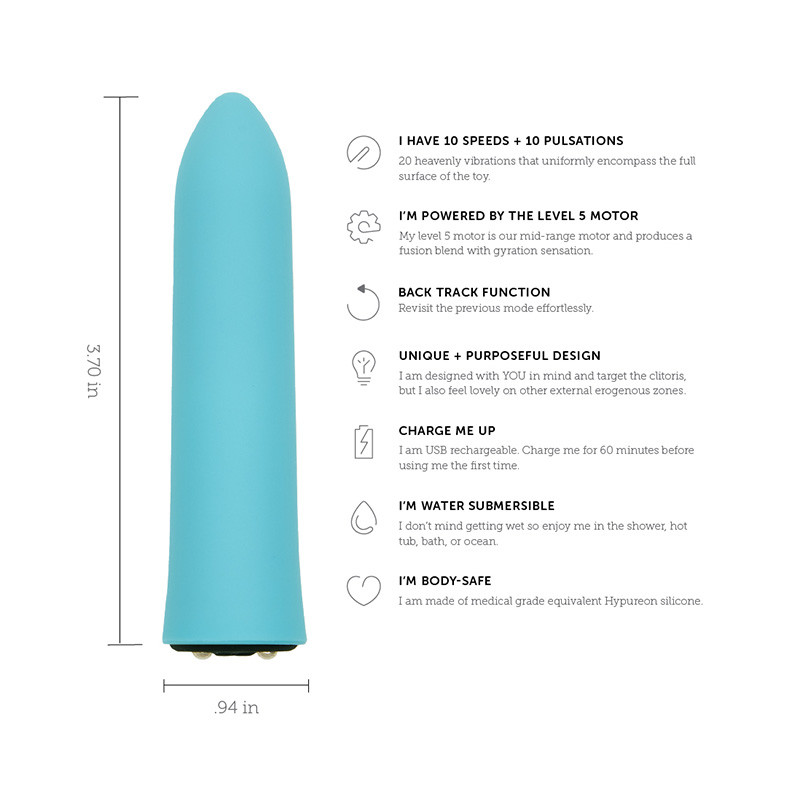 NU Sensuelle Purple Point Power Bullet - Features
