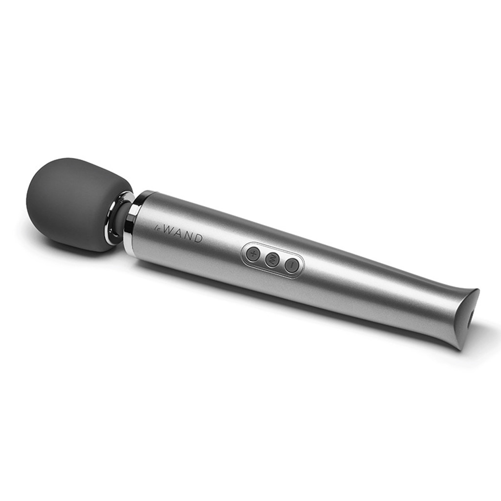 Grey Le Wand Rechargeable 10-Speed Wand Massager - Bottom