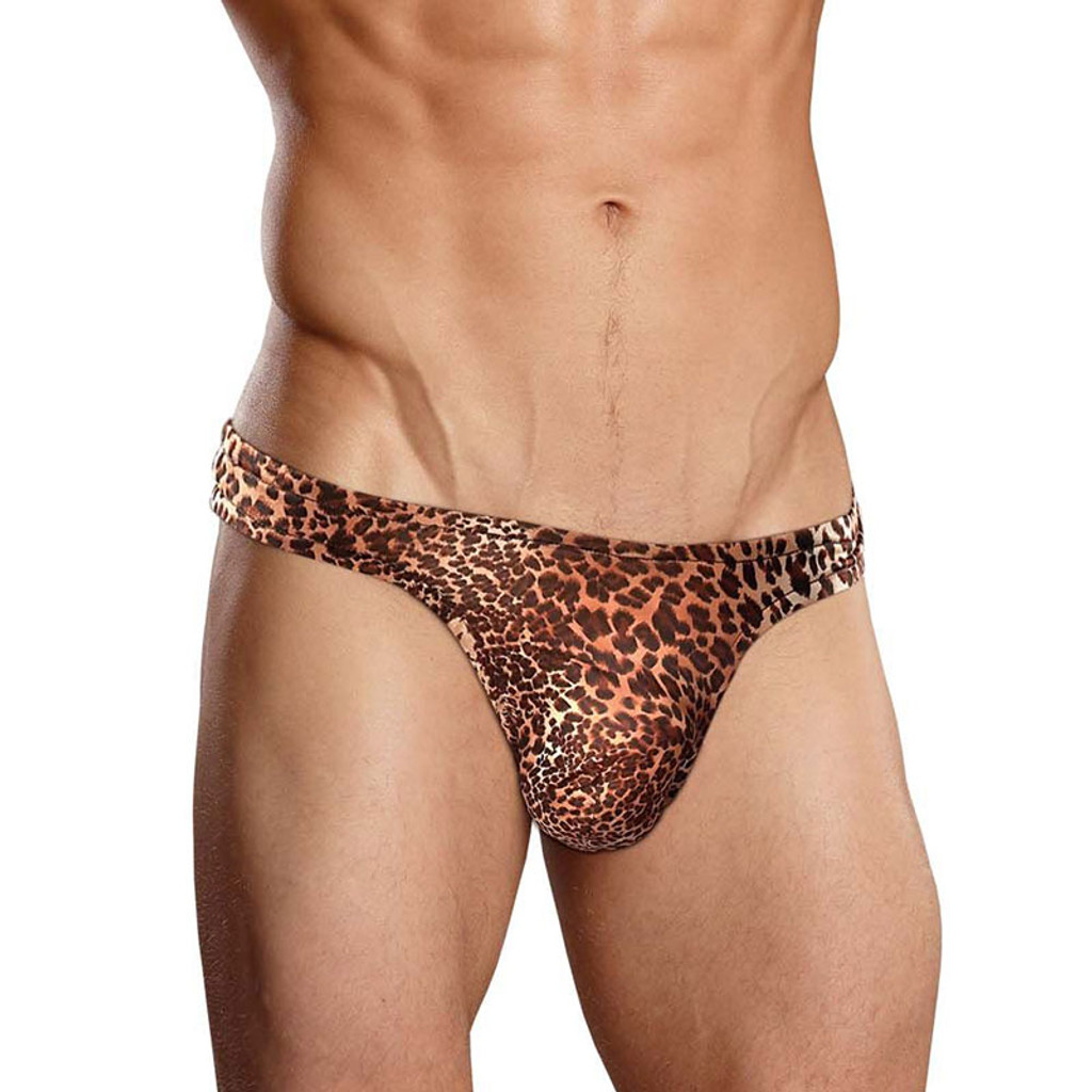 Male Power Leopard Print Wonder Thong