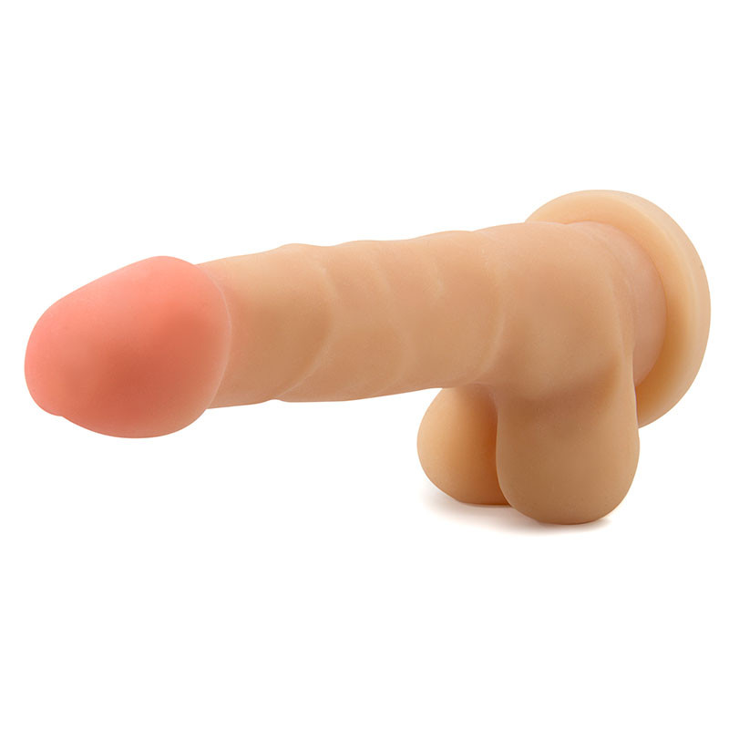 Beige Blush Novelties Au Naturel 8" Sam Dildo - Top