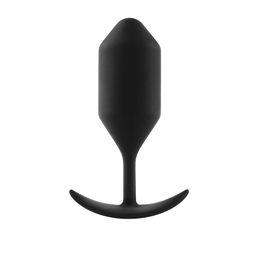 Black b-Vibe Snug Plug 4 Ultra-Comfortable Weighted Butt Plug