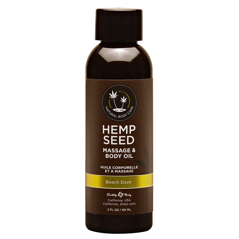 Beach Daze Hemp Seed Massage & Body Oil 2 oz.