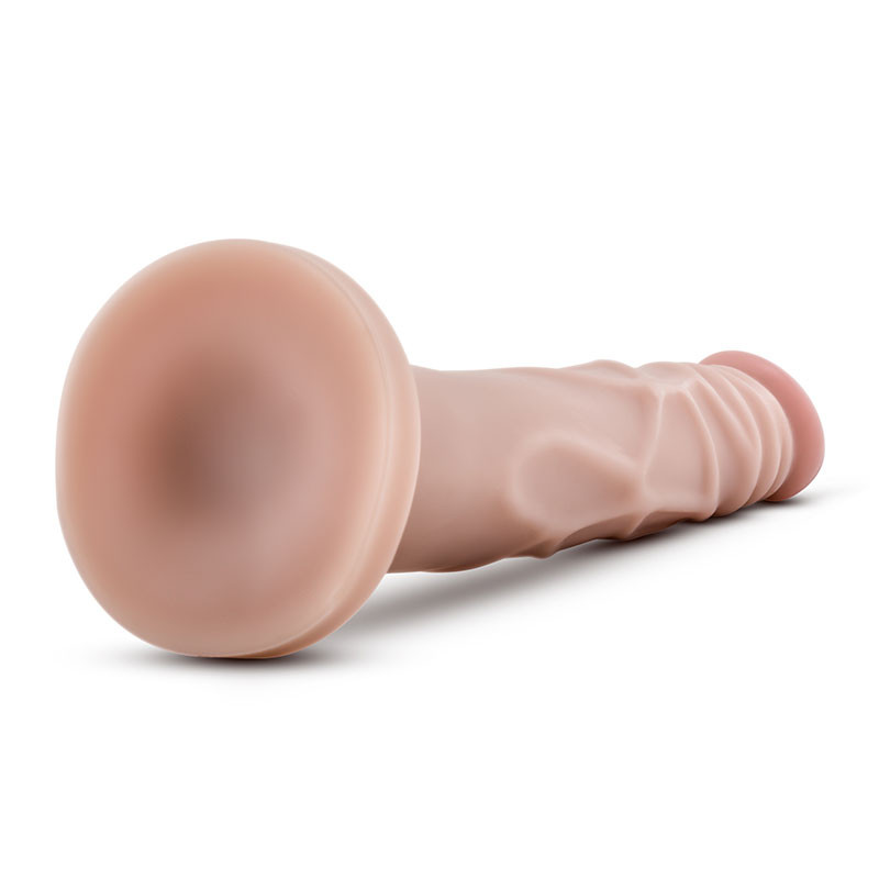 Beige Blush Novelties Dr. Skin Realistic Cock Basic 7.5" Dildo - Bottom