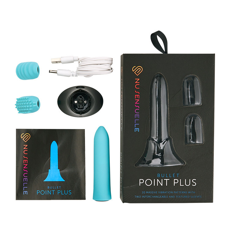 Blue NU Sensuelle Point Plus Rechargeable Bullet - Open Box