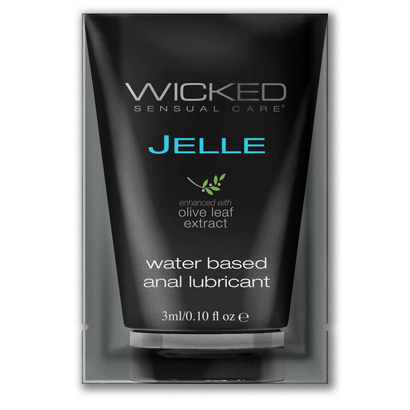 Wicked Jelle Anal Lubricant Sample - Front