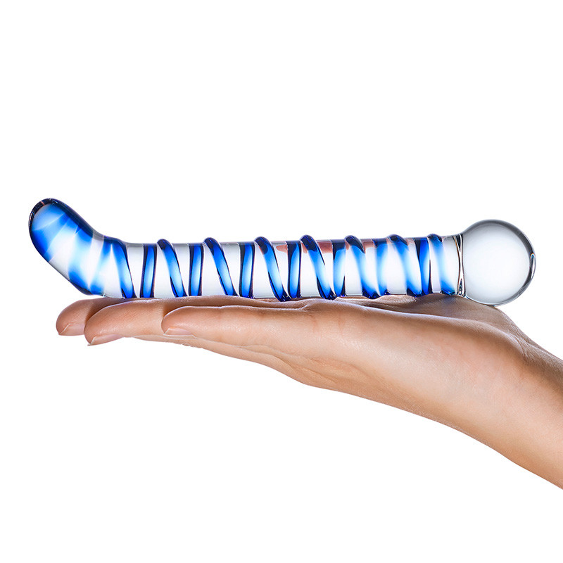 Glas Mr. Swirly 6.5" G-Spot Glass Dildo - Model #1