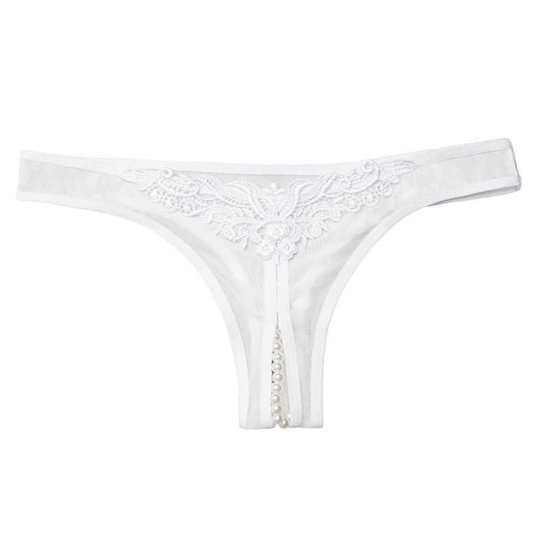 Oh La La Cheri Plus Size Crotchless Pearl Thong