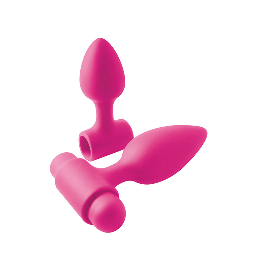 Pink NS Novelties INYA Vibes–O–Spades Vibrating Anal Training Kit