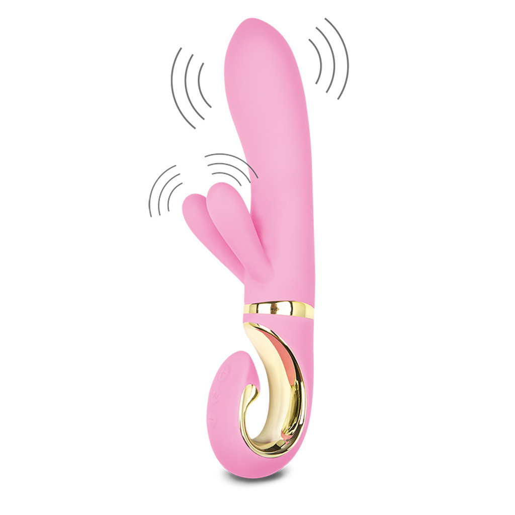 FT London Grabbit Bioskin Dual Rabbit Vibrator For Clit & G-Spot Stimulation - Vibrating 