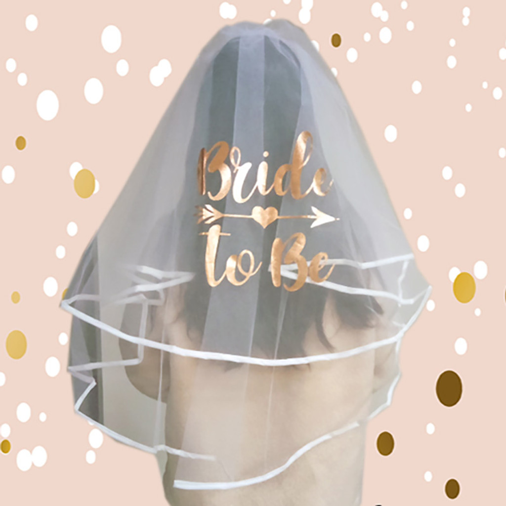 OMG Rose Gold Bride to Be Veil