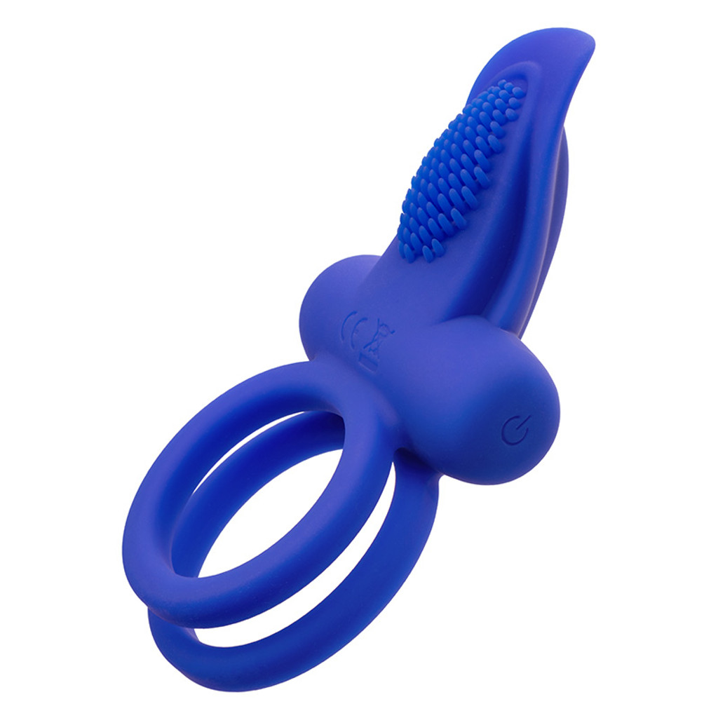 CalExotics Silicone Rechargeable Dual Pleaser Enhancer - Left