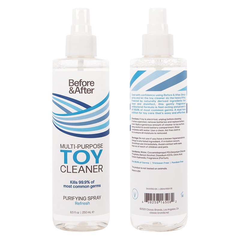 Classic Brands Before & After Toy Cleaner Purifying Spray - Cap Off Combo