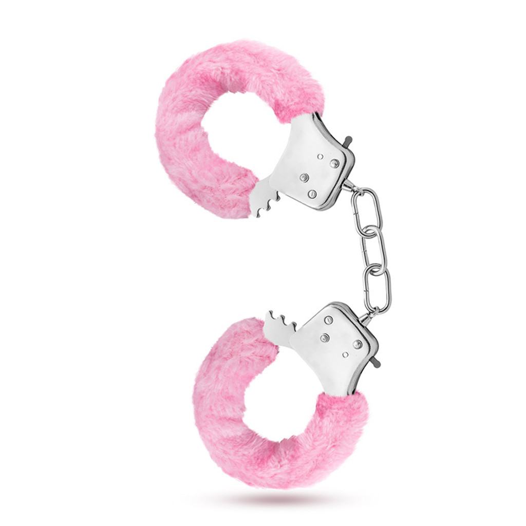 Pink Blush Novelties Temptasia Faux Fur Handcuffs - Bulk