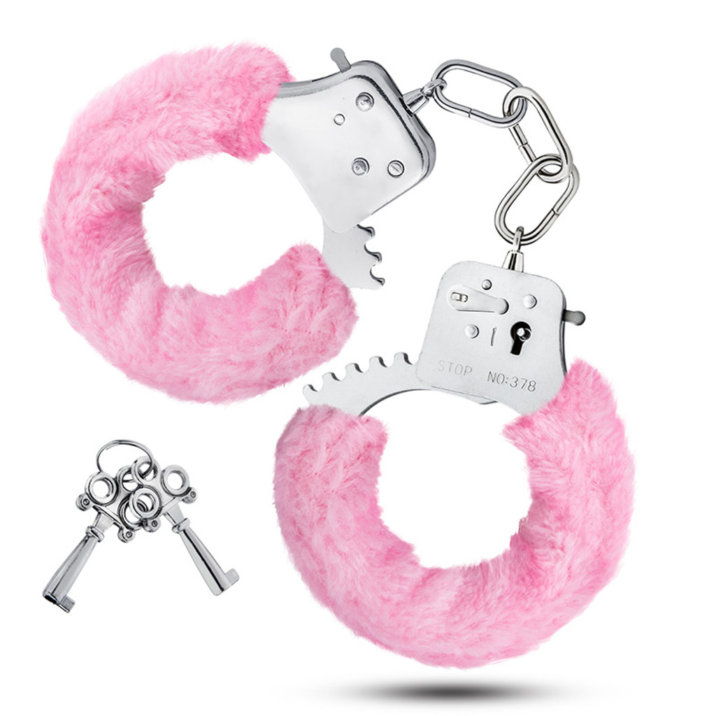 Pink Blush Novelties Temptasia Faux Fur Handcuffs