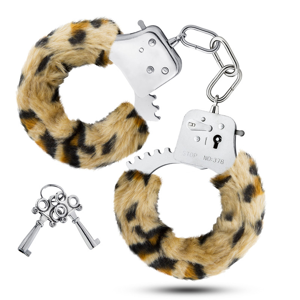 Leopard Blush Novelties Temptasia Faux Fur Handcuffs