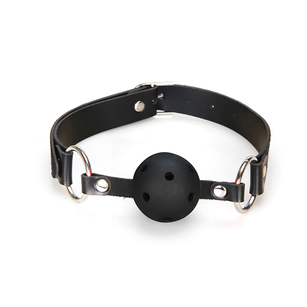 Lux Fetish Breathable Ball Gag Fully Adjustable