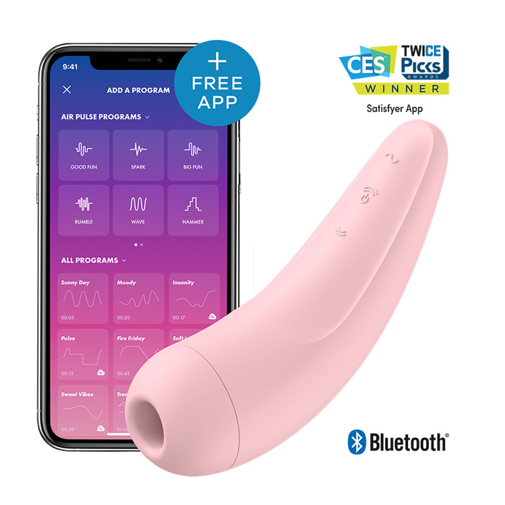 Satisfyer Curvy 2+ Air Pulse Stimulator + Vibration - App