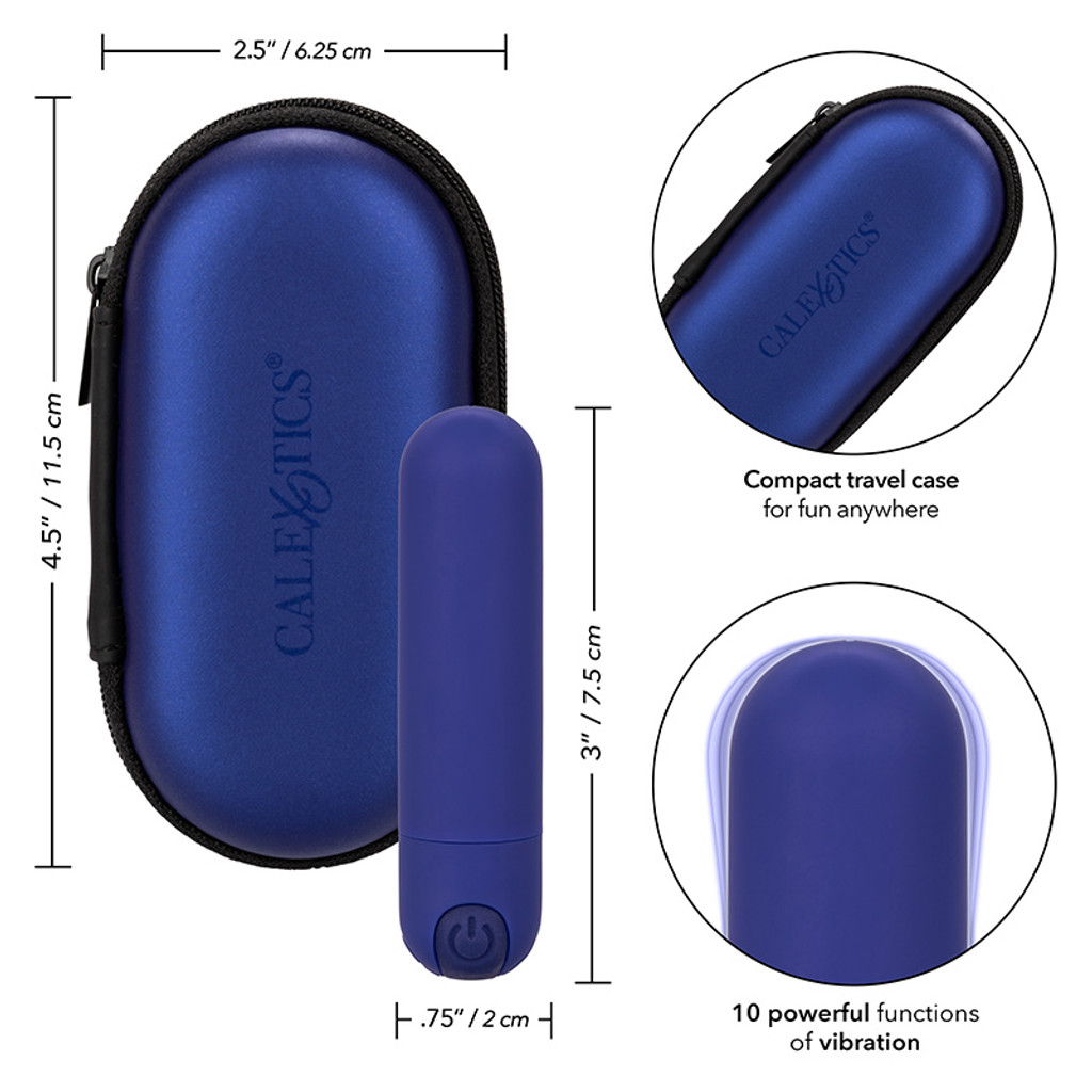 Blue CalExotics Rechargeable Hideaway Bullet - Features