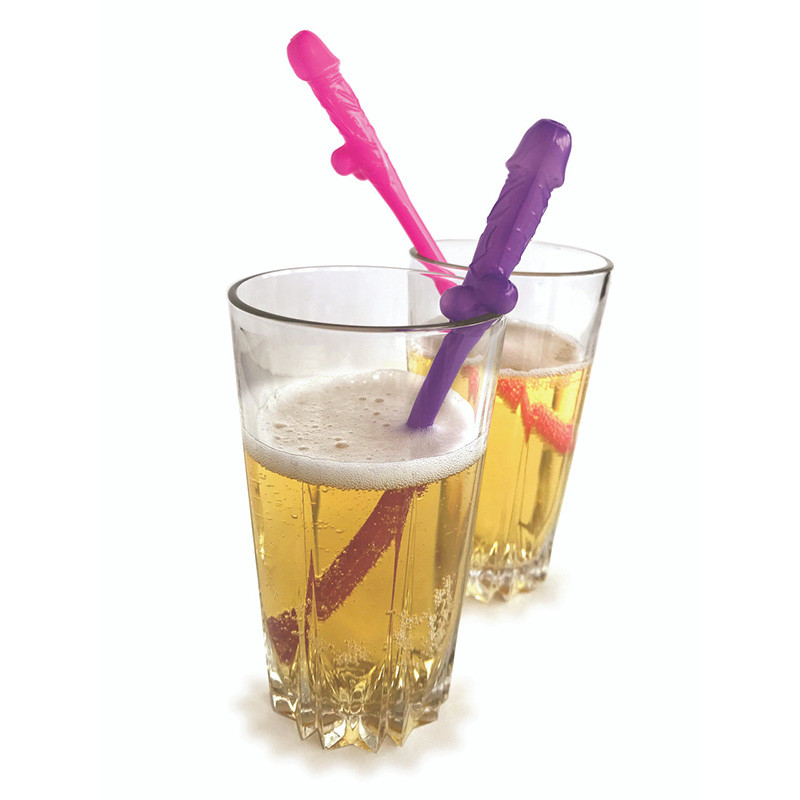 Candyprints Super Fun Penis Party Straws (8) - Drinks