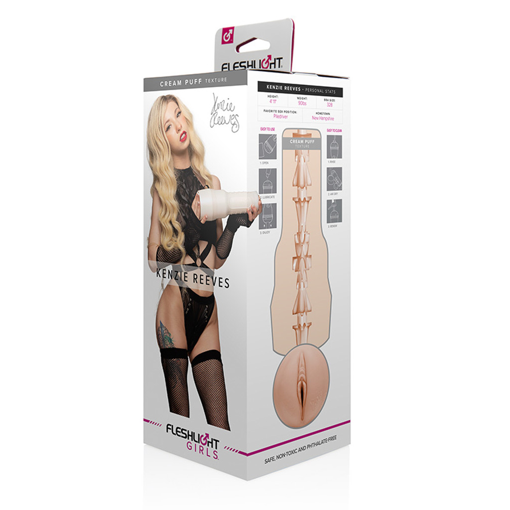Fleshlight Girls Kenzie Reeves Cream Puff Stroker - Packaging 