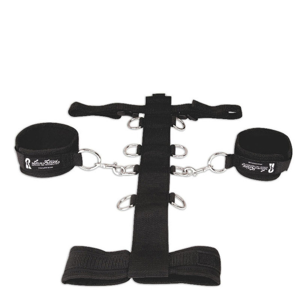 Lux Fetish Adjustable Neck & Wrist Restraint Set - Restraints