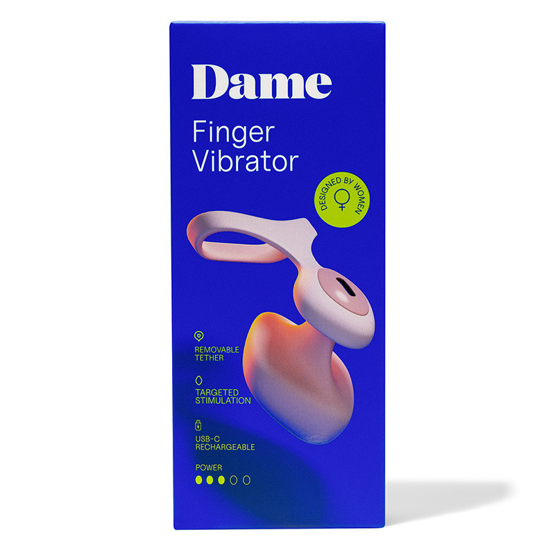 Quartz Dame Products Fin 2.0 Rechargeable Finger Vibrator  - Packaging Front