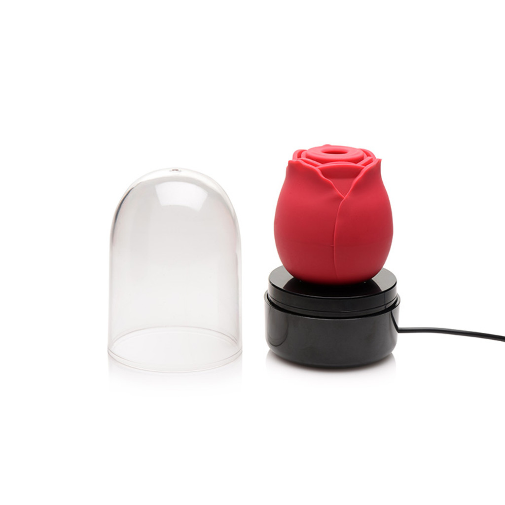 XR Brands Bloomgasm Enchanted Rose 10X Clit Stimulator - Charging 