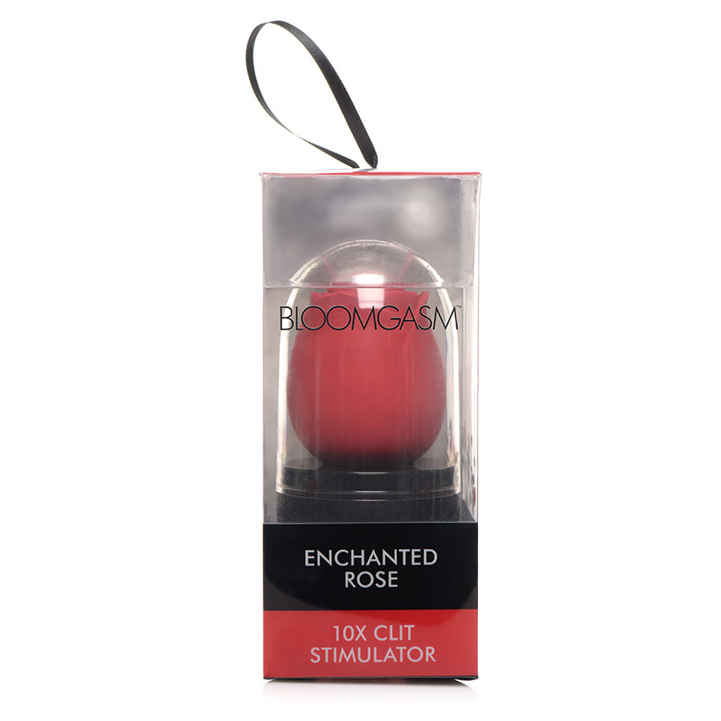 XR Brands Bloomgasm Enchanted Rose 10X Clit Stimulator - Packaging Front