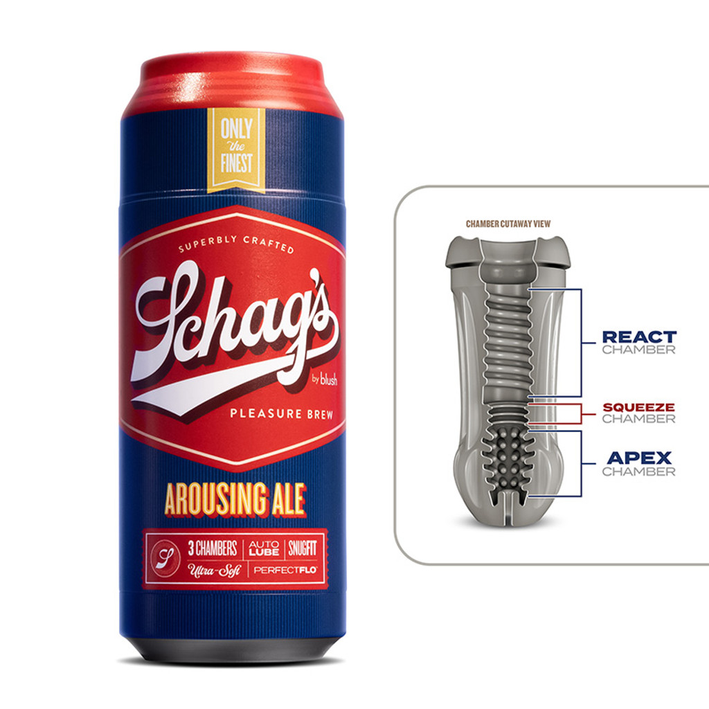 Blush Novelties Schag’s Arousing Ale Self-Lubricating Stroker - Detail