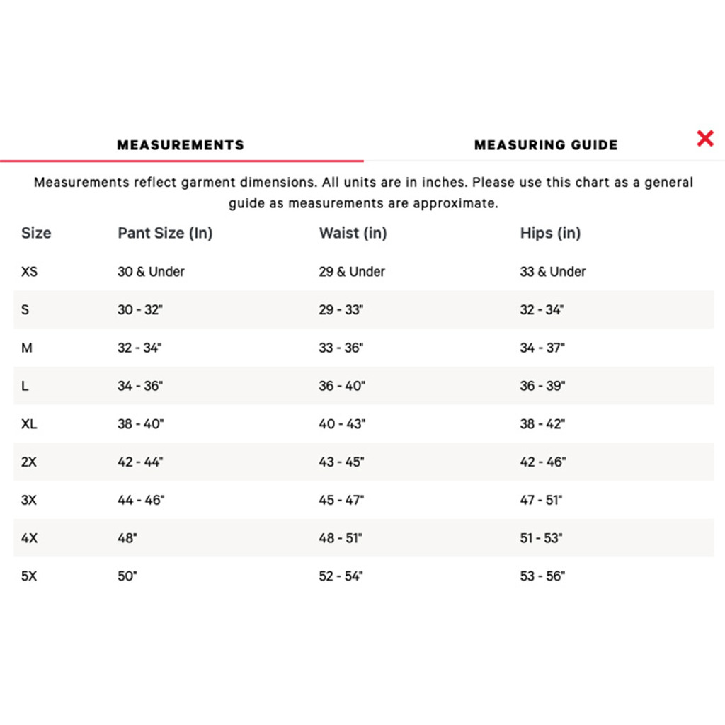 Shinesty Size Chart 