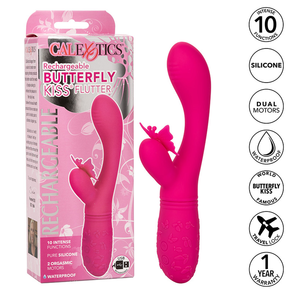 CalExotics Rechargeable Butterfly Kiss Flutter - Icons