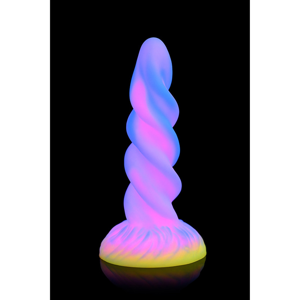 XR Brands Creature Cocks Moon Rider Glow-In-The-Dark Unicorn Dildo - Glow-In-The-Dark