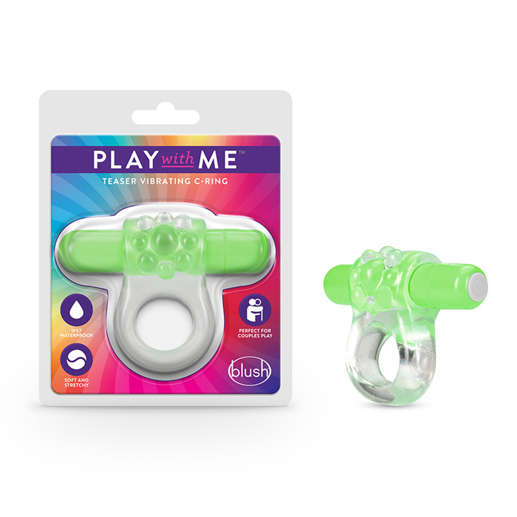 Blush Novelties Play With Me - Teaser Vibrating C-Ring - Catalog 