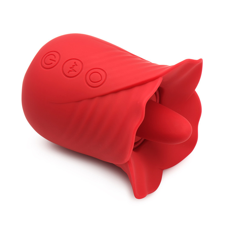 XR Brands Lily Lover Sucking & Vibrating Clitoral Stimulator - Laying Front