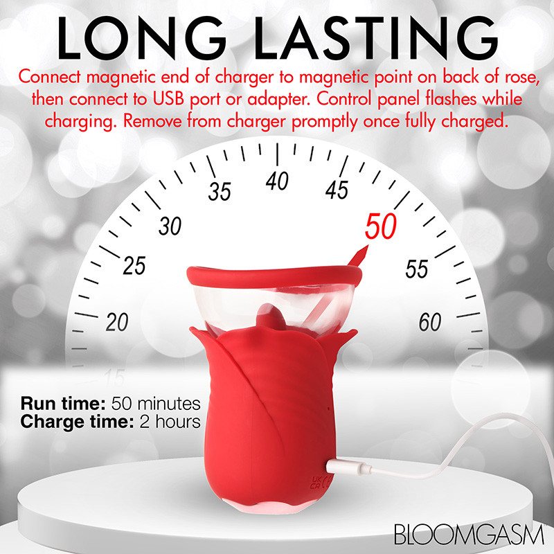 XR Brands Lily Lover Sucking & Vibrating Clitoral Stimulator - Long Lasting