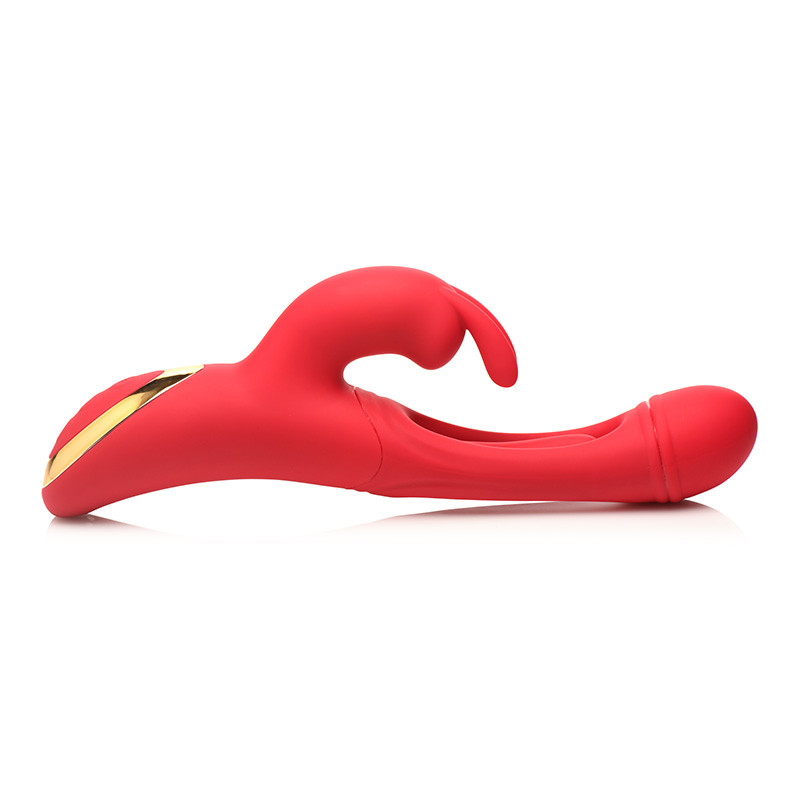 Inmi Rabbit Flick Flicking Silicone Rabbit Vibrator - Laying Right