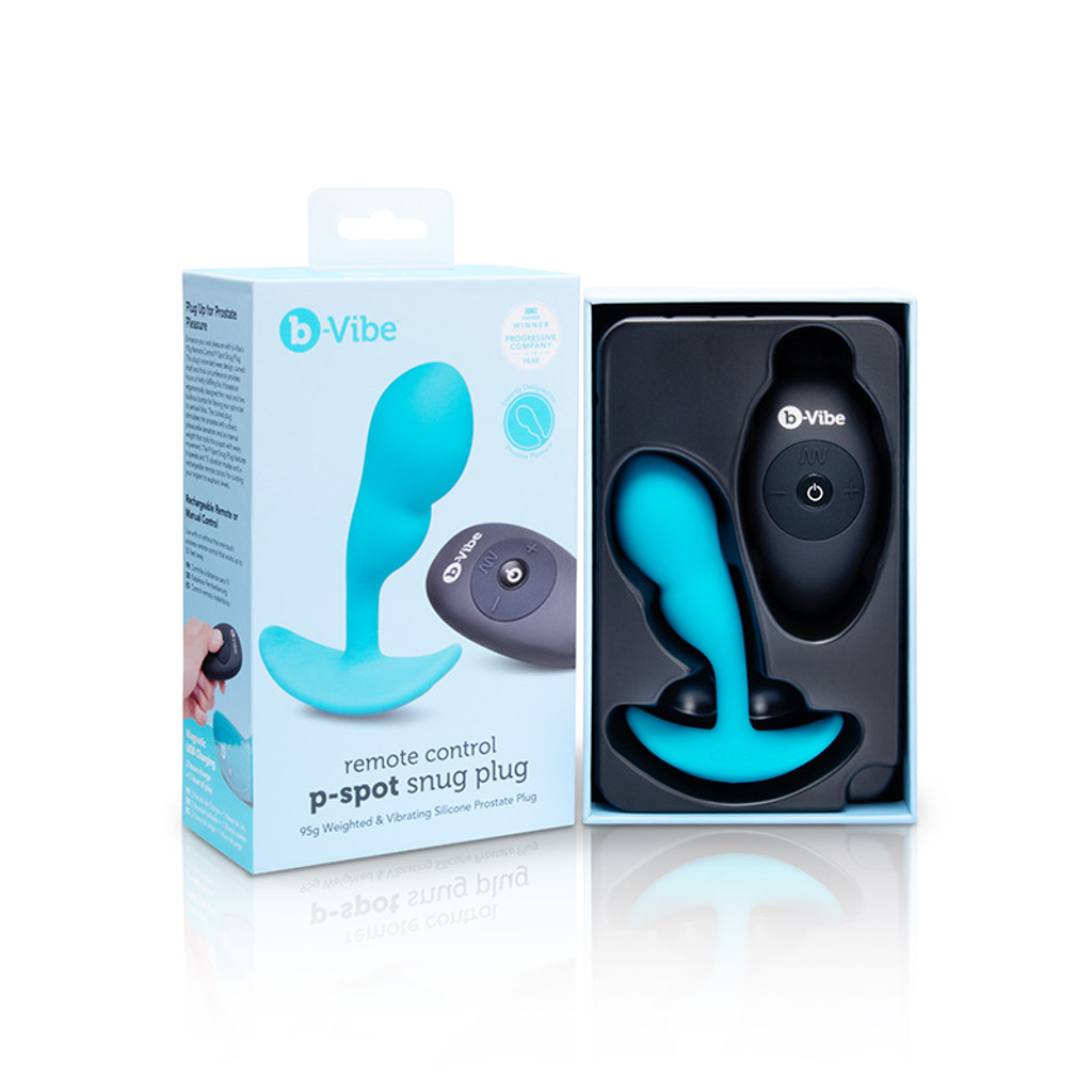 b-Vibe Remote Control 95g P-Spot Snug Plug - Packaging Front