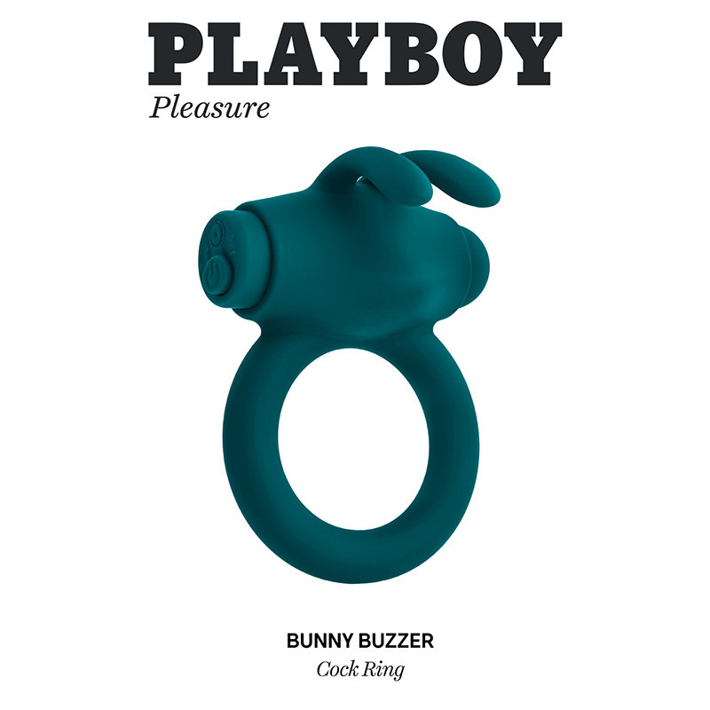 Playboy Pleasure Bunny Buzzer Vibrating Cock Ring - Packaging Front