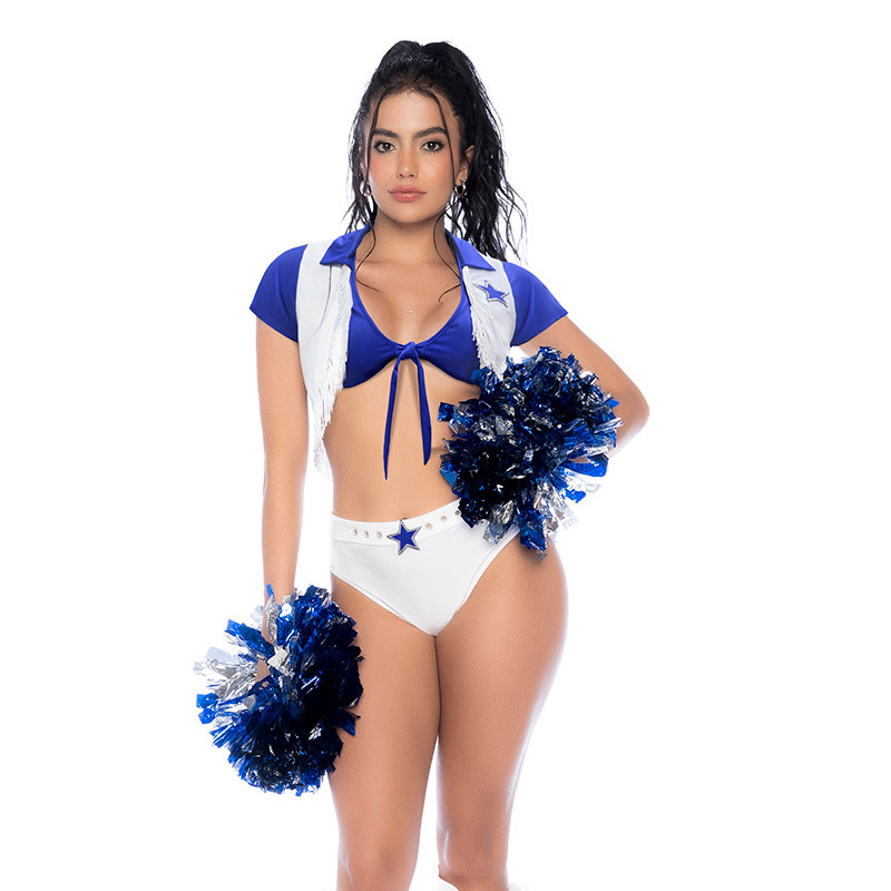 Mapale Dallas Cowboys-Inspired Two-Piece Cheerleader Costume  - Front