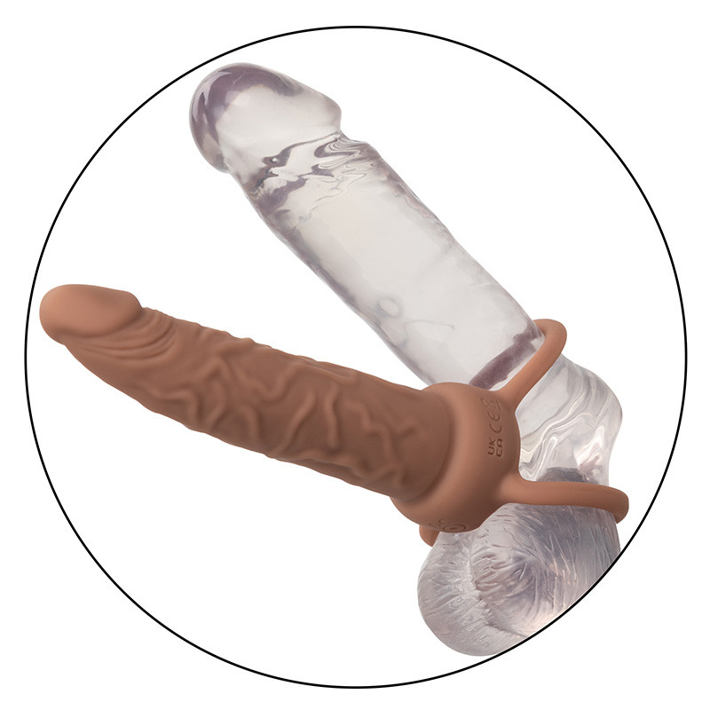Brown CalExotics Performance Maxx Rechargeable Dual Penetrator - Dildo