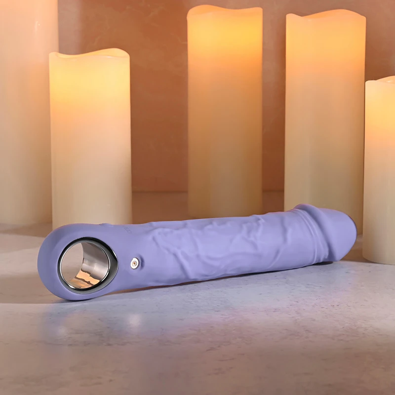 Evolved Novelties Large Purple Fantasy Realistic Vibrator - Base