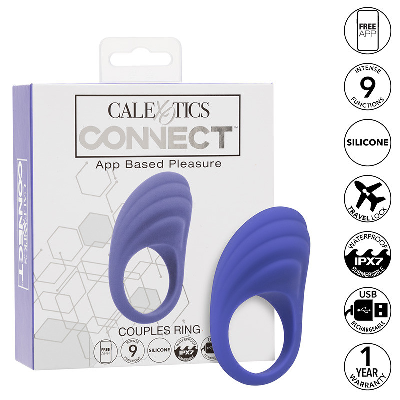 CalExotics Connect App Controlled Couples Ring - Icons