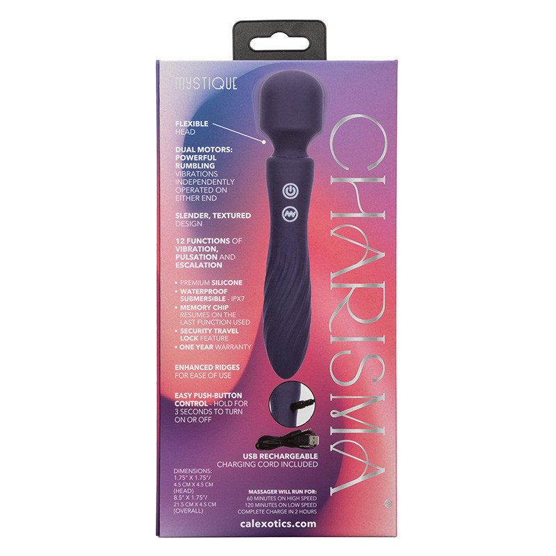 CalExotics Charisma Mystique Wand Massager - Packaging Back