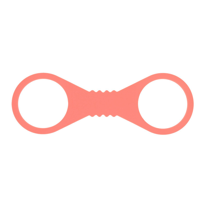 Sex & Mischief Peaches 'n CreaMe Large Silicone Cuffs  - Front