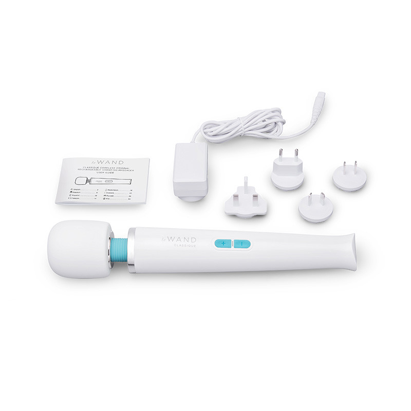 Le Wand Classique Cordless Original Rechargeable Vibrating Massager - Contents