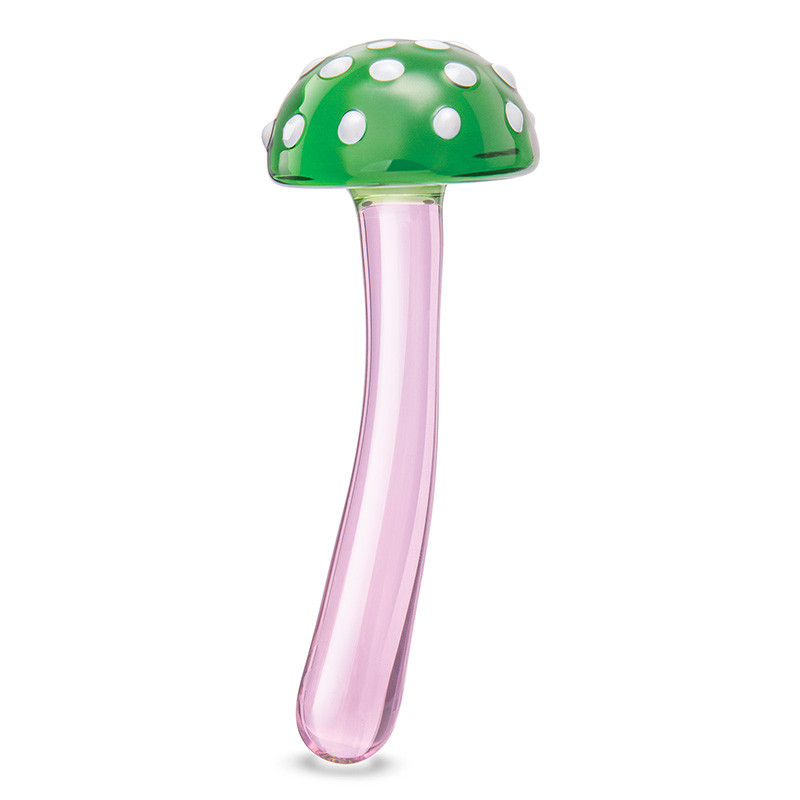 GLAS Magic Mushroom 7.5" Glass Dildo