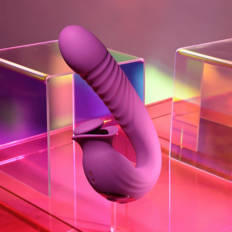 Evolved Novelties Deep Ecstasy Dual Stim Thrusting Vibrator - Front Left